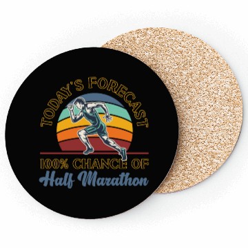 Discover Running Runner Half Marathon Retro Coasters