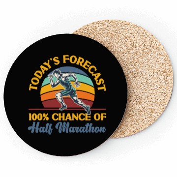 Discover Running Runner Half Marathon Retro Coasters