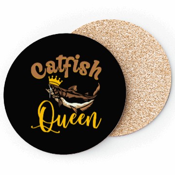 Discover Wels Catfish Design For A Catfish Queen Coasters