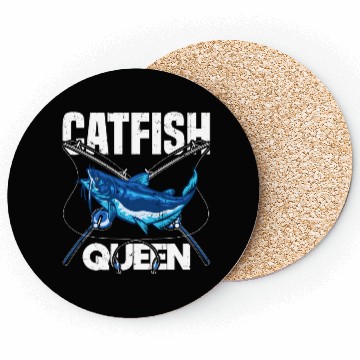 Discover Wels Catfish Design For A Catfish Queen Coasters