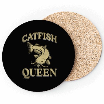 Discover Wels Catfish Design For A Catfish Queen Coasters