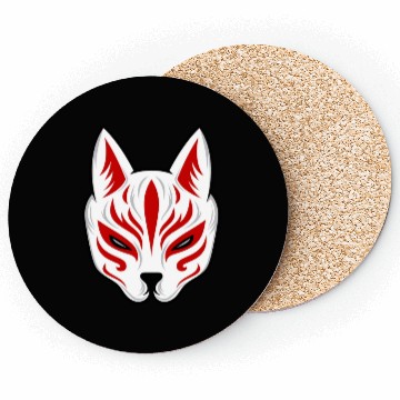 Discover Cat Kitsune Japan Coasters