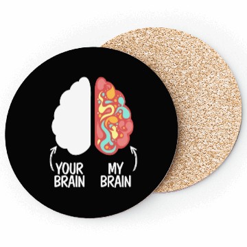 Discover Your Brain My Brain Embrace Neurodiversity ADHD Coasters