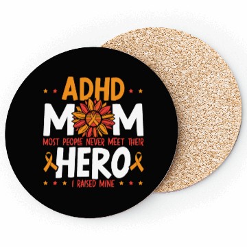 Discover ADHD Mom ADHD Awareness Embrace Neurodiversity Coasters