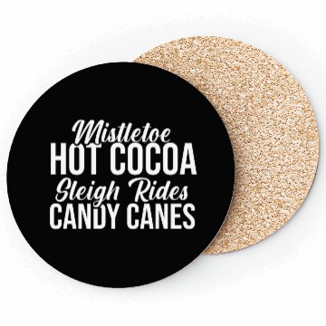 Discover Mistletoe Hot Cocoa Sleigh Rides Candy Canes Coasters