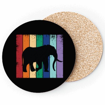 Discover Elephant Silhouette Coasters