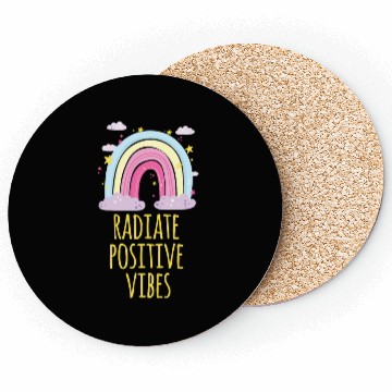 Discover radiate positive vibes Coasters