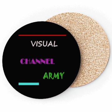 Discover Visual Channel Army Coasters