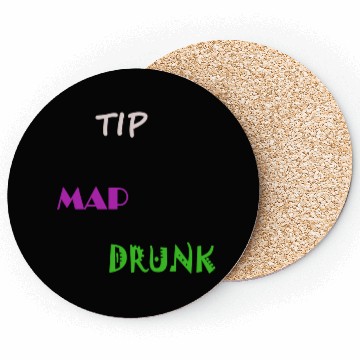 Discover Tip Map Drunk Coasters