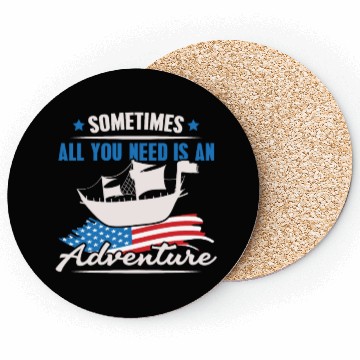 Discover All You Need Is An Adventure Columbus Day Coasters