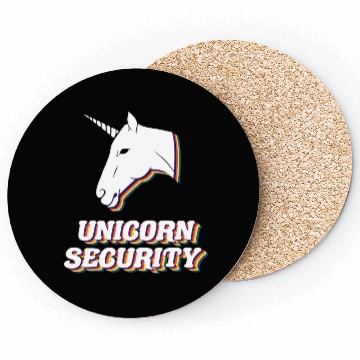 Discover unicorn security funny unicorn bouncer Coasters