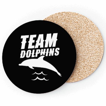 Discover Team Dolphins Cute Dolphin Girls Lover Coasters