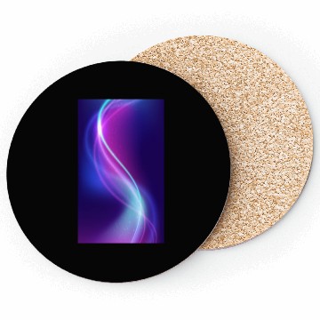 Discover Abstract Blue Pink Waves Coasters