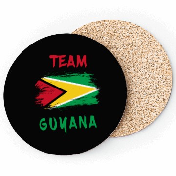 Discover Team Guyana flags design Coasters