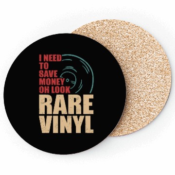Discover Vinyl Collector Record Collection Coasters
