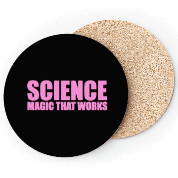 Discover Science. Magic That Works Coasters