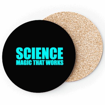 Discover Science. Magic That Works Coasters
