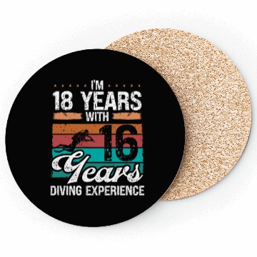 Discover 34 Birthday Idea Scuba Diving 34 Year Old Diver Coasters