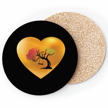 Discover heart nature Coasters
