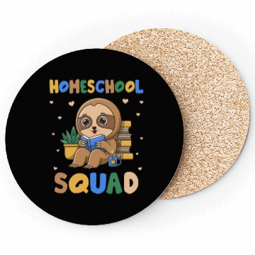 Discover Homeschool Sloth Funny First Day Of School Coasters