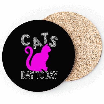 Discover cats day today for cat lovers Coasters