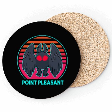 Discover Cryptozoology Folklore Mothman Point Pleasant Coasters