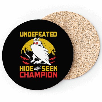 Discover Undefeated Hide And Seek Champion Funny Mothman Coasters