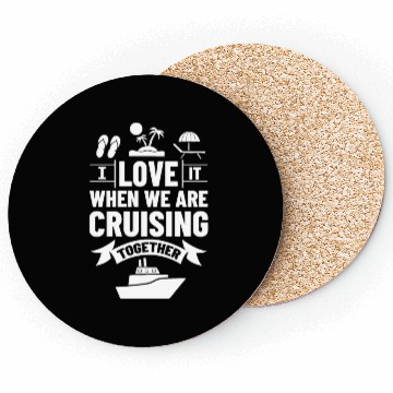 Discover Cruise Ship Vacation Trip Party Sailing Boating Coasters