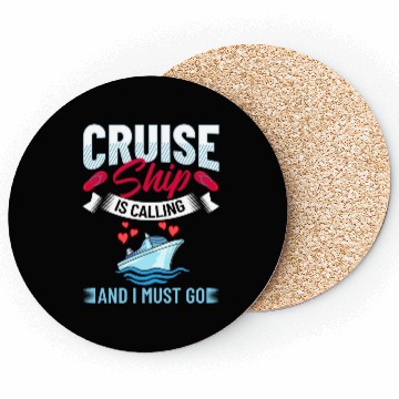 Discover Cruise Ship Vacation Trip Party Sailing Boating Coasters