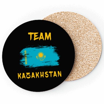 Discover Team Kazakhstan flags design Coasters