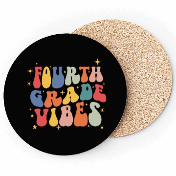 Discover Fourth grade vibes 4th grade team back to school Coasters