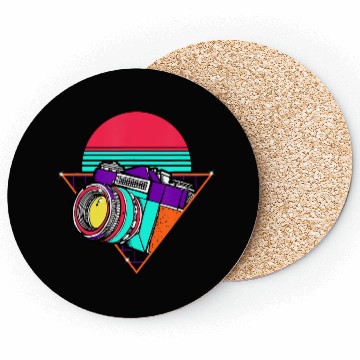 Discover Retro Photography Day Gift Camera Photographer Coasters