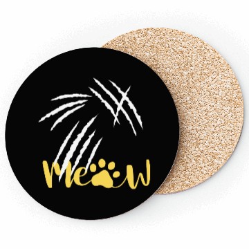 Discover meow cat scratch Coasters