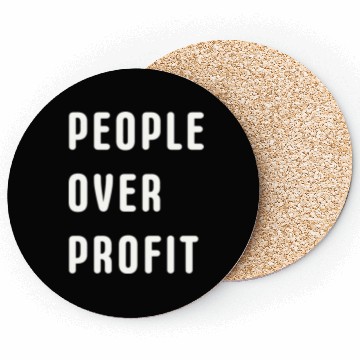 Discover People Over Profit Anti Capitalism Protest Coasters
