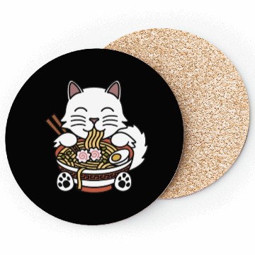 Discover Persian Cat Ramen Noodles Coasters