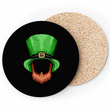 Discover Red Beard and Green Hat For St. Patricks Day Coasters
