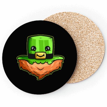 Discover Kawaii Hat With Face And Red Beard For St. Coasters