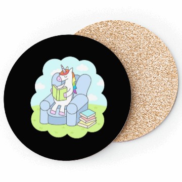 Discover Unicorn Reader Coasters