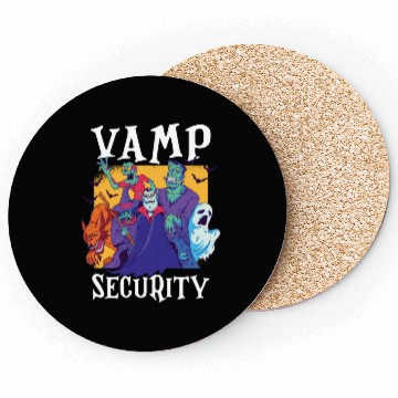 Discover Vamp Security Funny Easy Halloween Costume Coasters