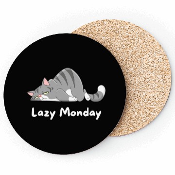 Discover Lazy Monday , sleeping cat , Cute Cat Coasters