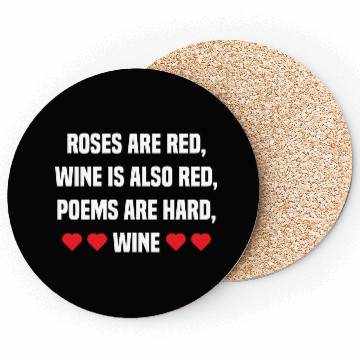 Discover Valentine Wine Funny Gift for Him Her Wine Lover Coasters