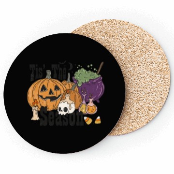Discover Fun Halloween Designs Tis the Season Coasters