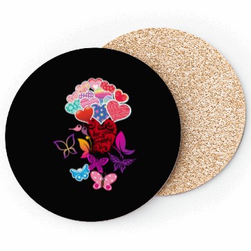 Discover Beautiful Hearts and Butterflies Coasters
