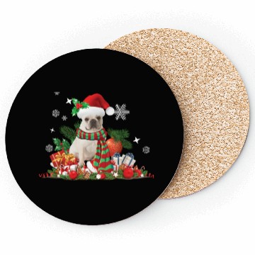 Discover Christmas French Bulldog, Frenchie dog Coasters