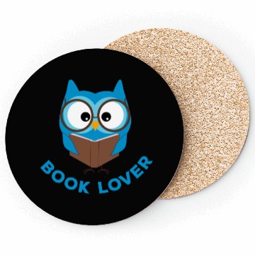 Discover BOOK LOVER - owl Coasters
