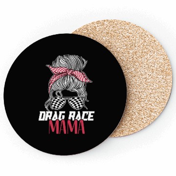 Discover Drag Race Racing Sunglasses Mom Coasters