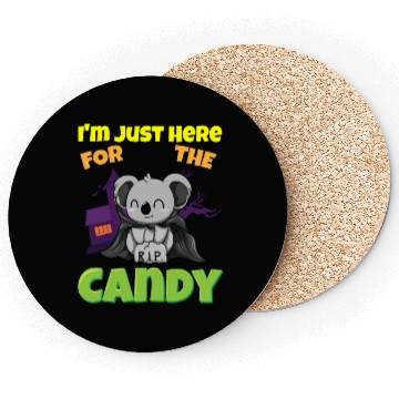 Discover I'm Just Here For The Candy Scary Halloween Beast Coasters
