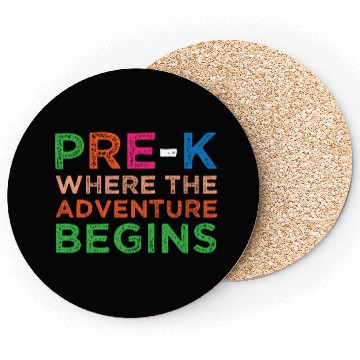Discover Pre-K Adventure Begins Graduation Preschooler Gift Coasters