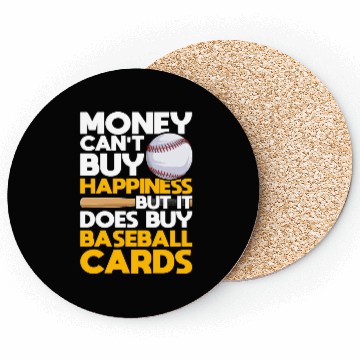Discover Baseball Cards Collector Happiness Coasters