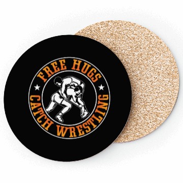 Discover Catch Wrestling Free Hugs Fight Grappling Wrestler Coasters